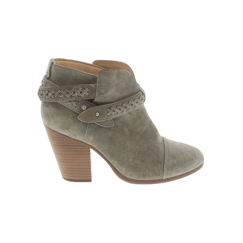 Rag & Bone Grey Harrow Braided Boots